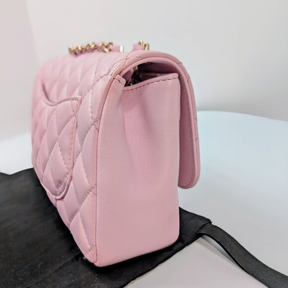 Chanel Light Pink Rose Mademoiselle Mini Rectangular Classic Flap Bag - Picture 4 of 16